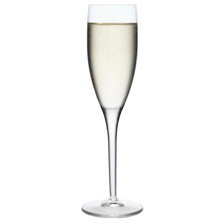 Luigi Bormioli Michelangelo 7 oz. Glass Flute (Set of 4)