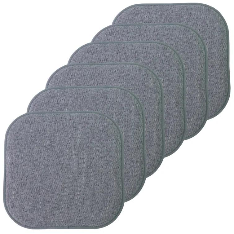 Alexis Memory Foam No Slip Back 16" x 16" Chair Pad Cushion