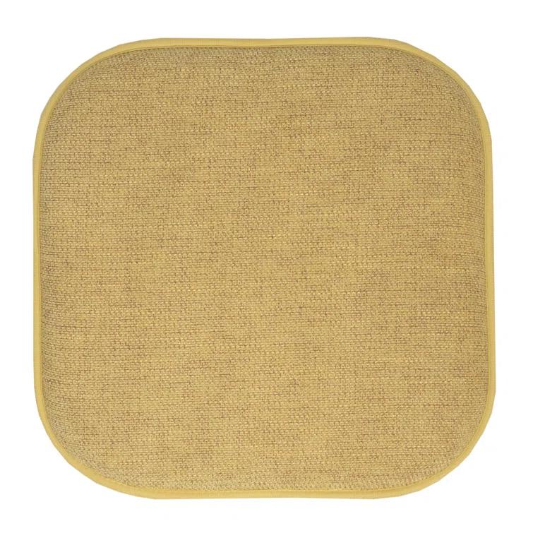 Sweet Home Collection Alexis Memory Foam No Slip Back 16" x 16" Chair Pad Cushion