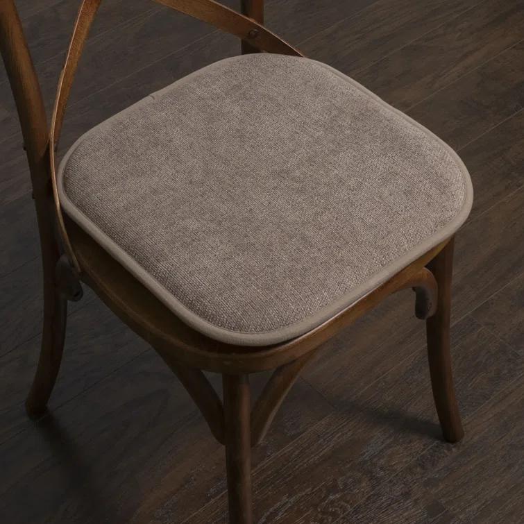 Alexis Memory Foam No Slip Back 16" x 16" Chair Pad Cushion