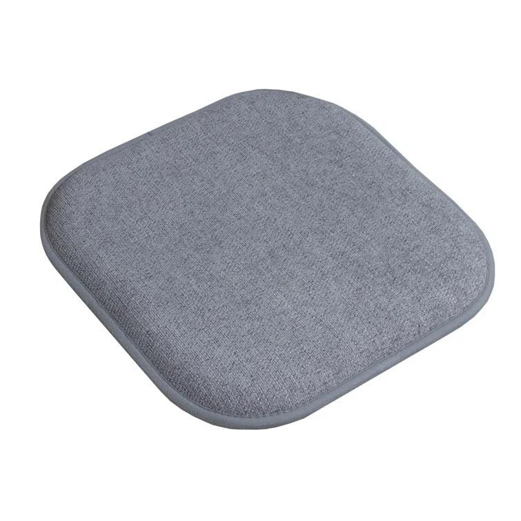 Alexis Memory Foam No Slip Back 16" x 16" Chair Pad Cushion