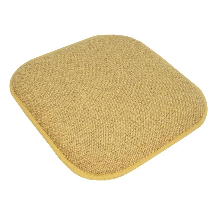 Sweet Home Collection Alexis Memory Foam No Slip Back 16" x 16" Chair Pad Cushion