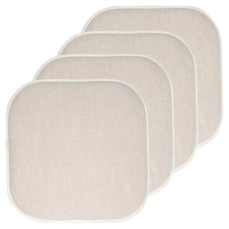 Alexis Memory Foam No Slip Back 16" x 16" Chair Pad Cushion