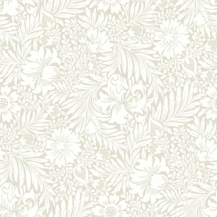Modern Acanthus Peel + Stick Wallpaper by Erin & Ben Co. - Wicker