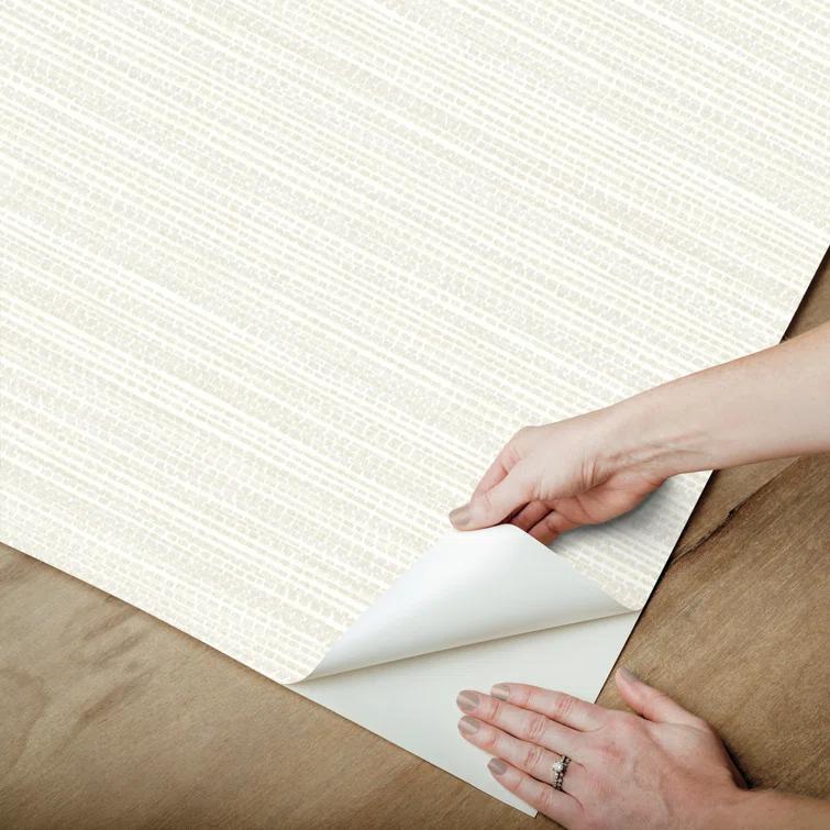 Tick Mark Texture Peel & Stick Wallpaper