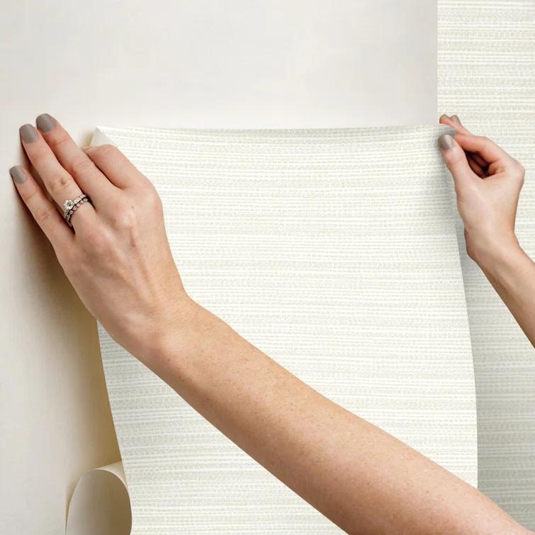 Tick Mark Texture Peel & Stick Wallpaper