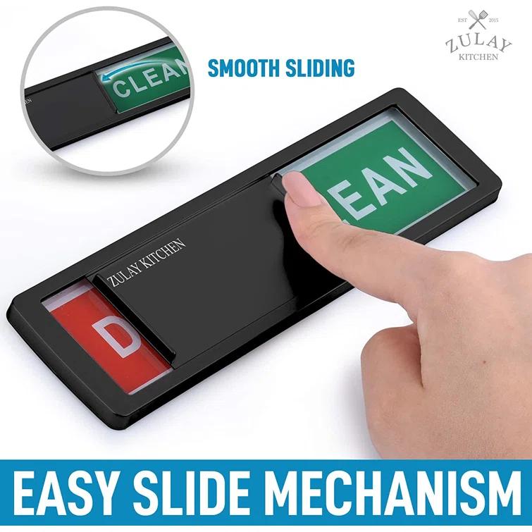 Zulay Kitchen Acrylic Dishwasher Clean Dirty Magnet Sign