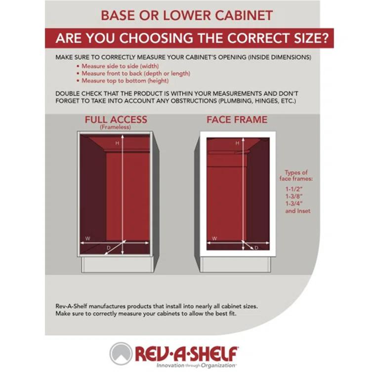 Rev-A-Shelf Double Pull Out Trash Can 35 Qt with Soft-Close