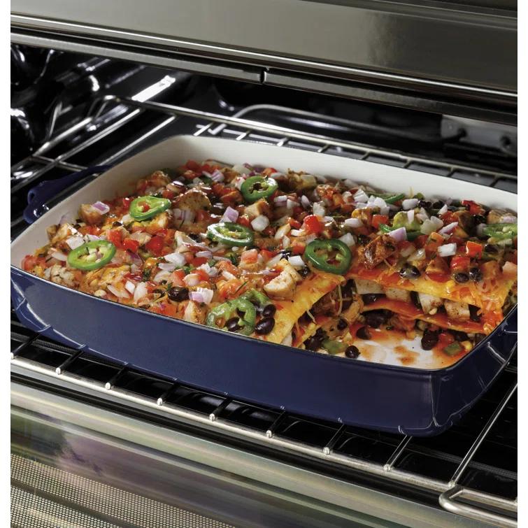 GE Appliances 30" 6.6 cu. ft. Freestanding Electric Range with 5 Elements and Convection Oven