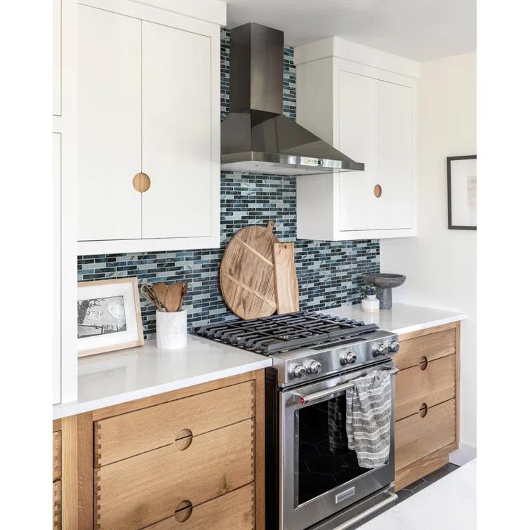 Impressions 1" x 4" Straight Edge Glass Mosaic Tile