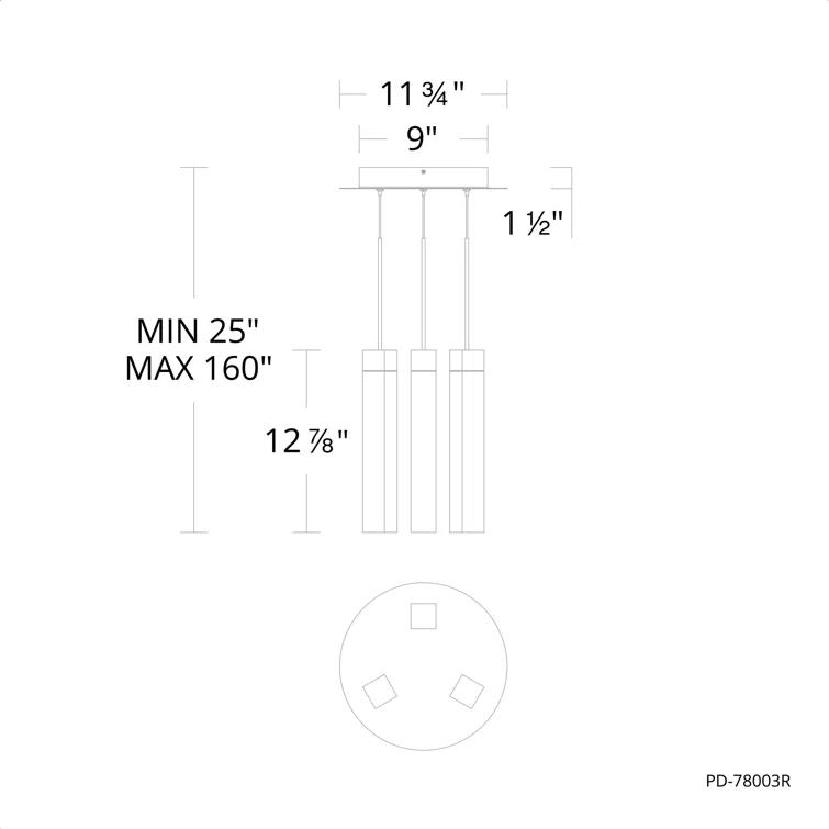 Minx 3 - LED Light Cluster Round Pendant