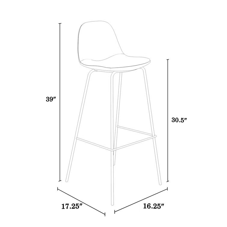 Kody Vegan Leather Bar & Counter Stool