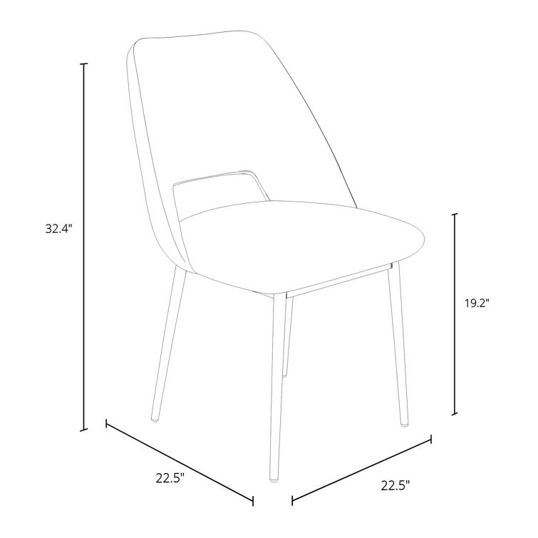 Valdez Boucle Dining Chair