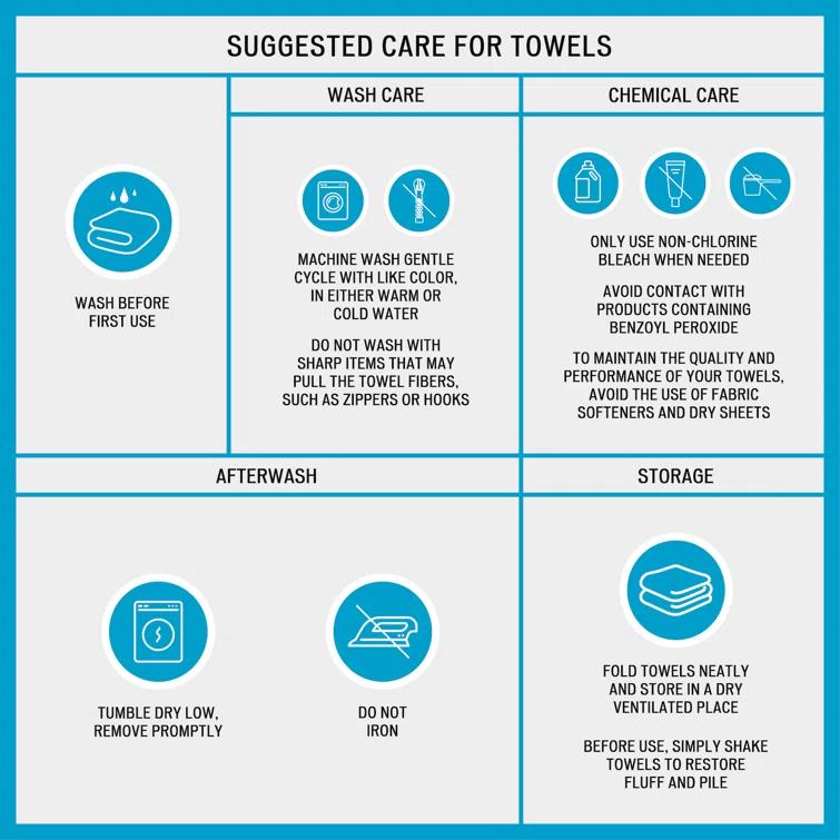 Kazimira Organic 100% Cotton 6 Piece Towel Set