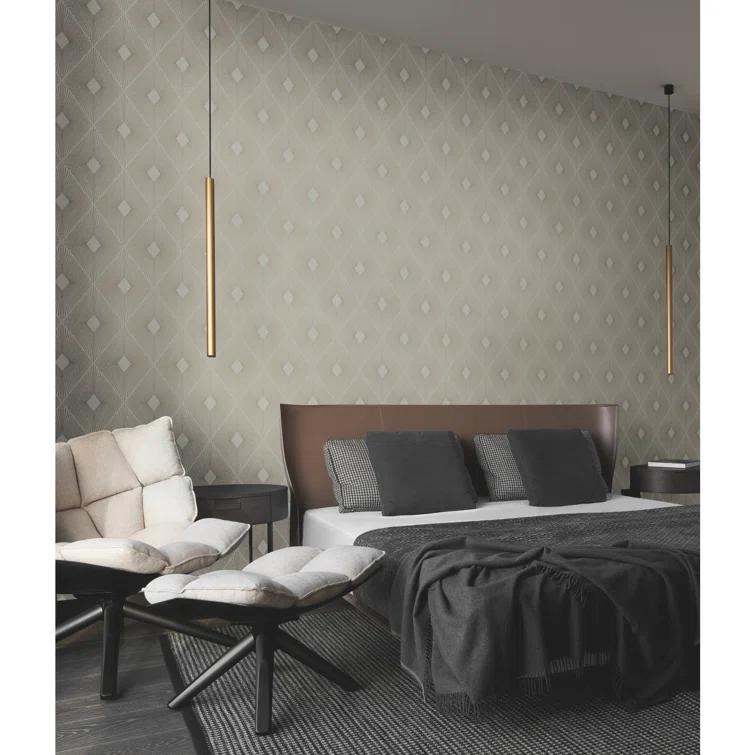 Antonina Vella Modern Metals Modern Geometric Wallpaper