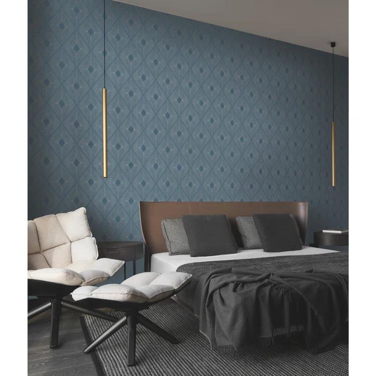 Antonina Vella Modern Metals Modern Geometric Wallpaper