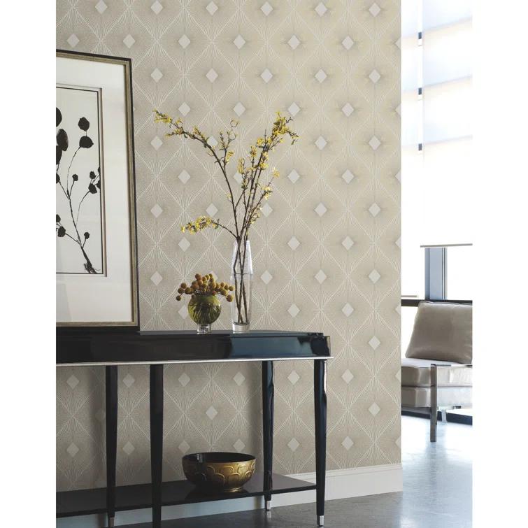 Antonina Vella Modern Metals Modern Geometric Wallpaper