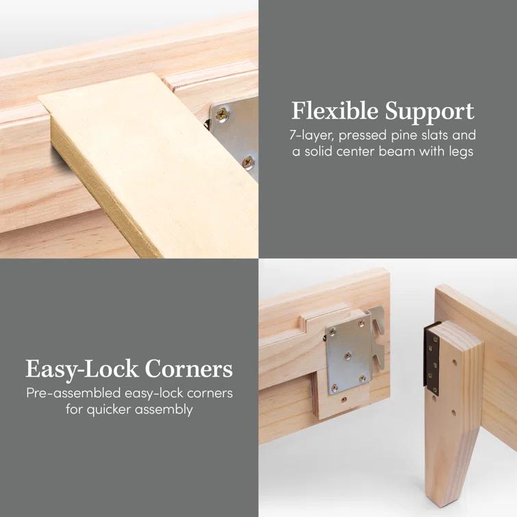 Dedrie Solid Wood Bed