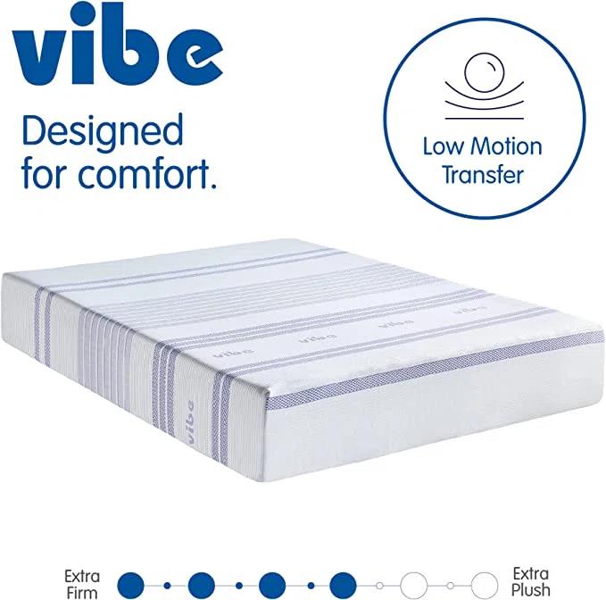 Vibe Vibe Gel Memory Foam 12-Inch Mattress | CertiPUR-US Certified | Bed-in-a-Box