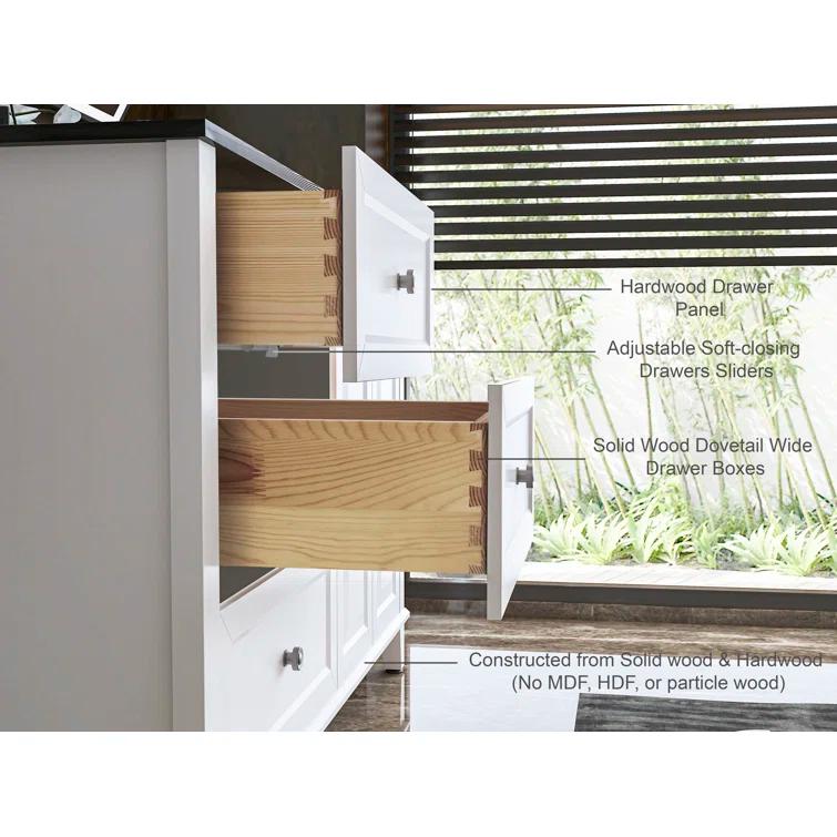 Hannah 48'' Single Bathroom Vanity with Quartz Top
