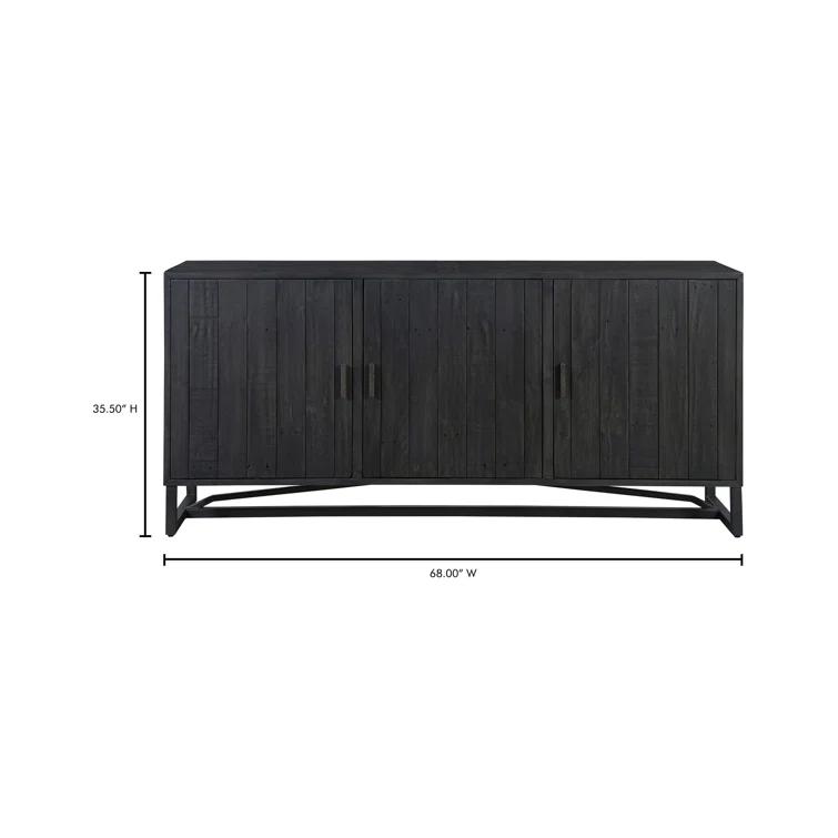 Lopez 68" Wide Pine Wood Sideboard