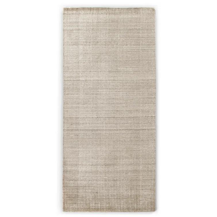 Amaud Brown and Cream Wool Blend Runner Rug 3' x 9'