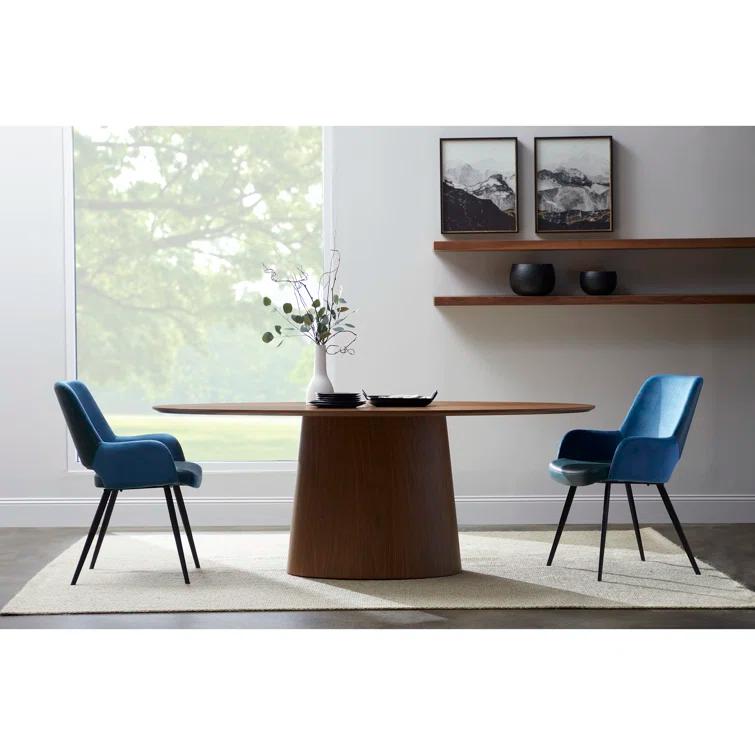Beth Oval Dining Table, Brown