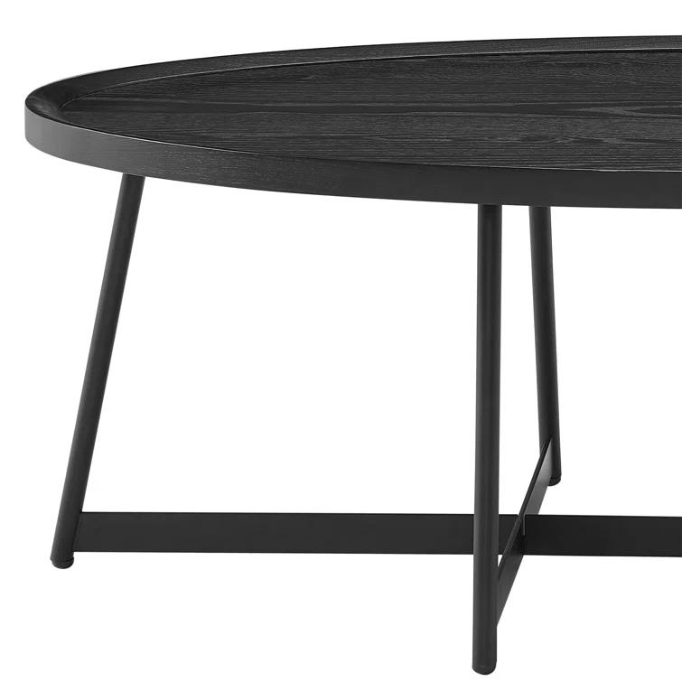 Gweneth Oval Coffee Table - Black Ash