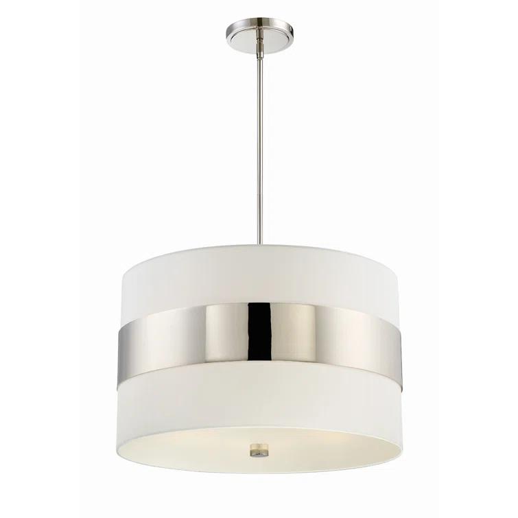 Five Light Chandelier In Classic Style 23 Inches Wide By 21 Inches High-Polished Nickel Finish Crystorama Lighting 297-Pn