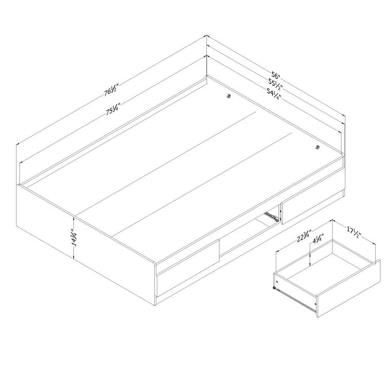 Bethany 3 Drawer Platform Bed by Sand & Stable™ Baby & Kids