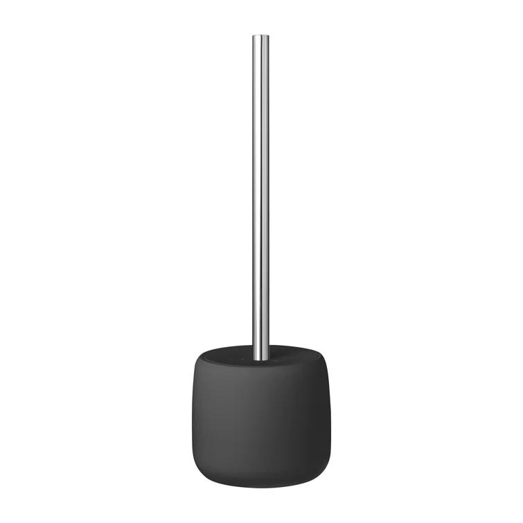 Blomus SONO Black Decorative Toilet Plunger and Holder