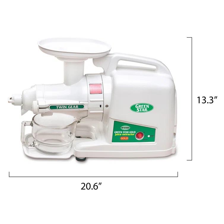 Tribest Tribest Greenstar® 190 Watt Electric Slow Masticating & Cold Press Juicer