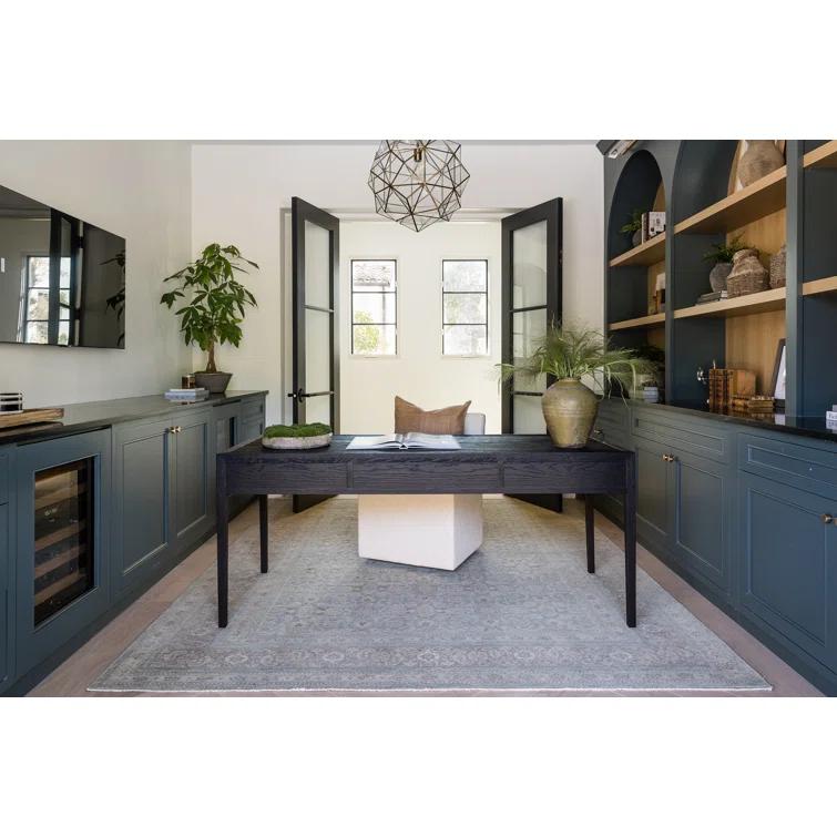 Menorca Hand-Knotted Wool Rug by Pure Salt x Momeni - Blue / 2'6" x 9'