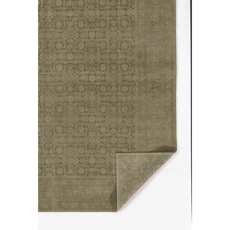 Menorca Hand-Knotted Wool Rug by Pure Salt x Momeni - Green / 8' x 10'
