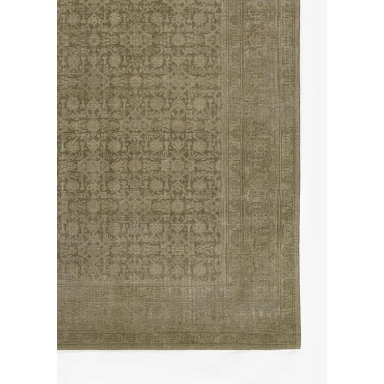 Menorca Hand-Knotted Wool Rug by Pure Salt x Momeni - Green / 8' x 10'