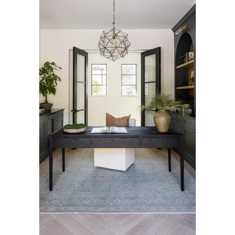 Menorca Hand-Knotted Wool Rug by Pure Salt x Momeni - Blue / 2'6" x 9'