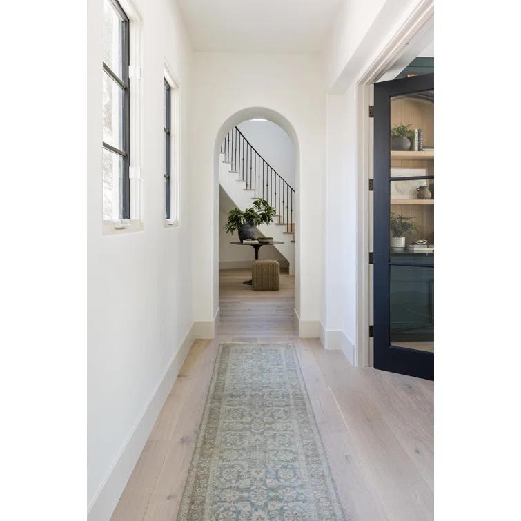 Menorca Hand-Knotted Wool Rug by Pure Salt x Momeni - Blue / 2'6" x 9'