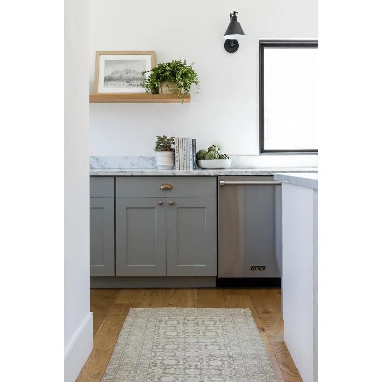 Menorca Hand-Knotted Wool Rug by Pure Salt x Momeni - Green / 8' x 10'