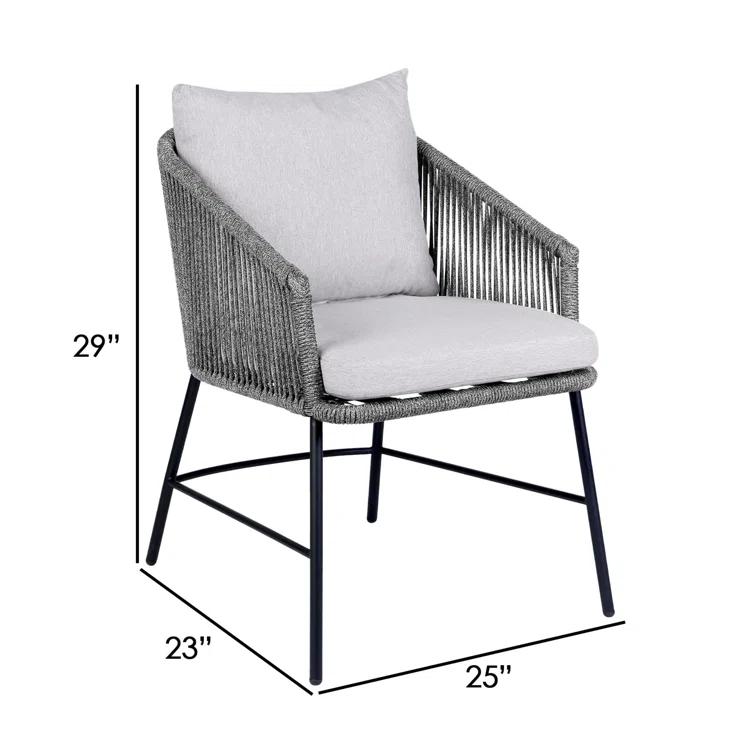 Margit Outdoor Dining Armchair with Cushion