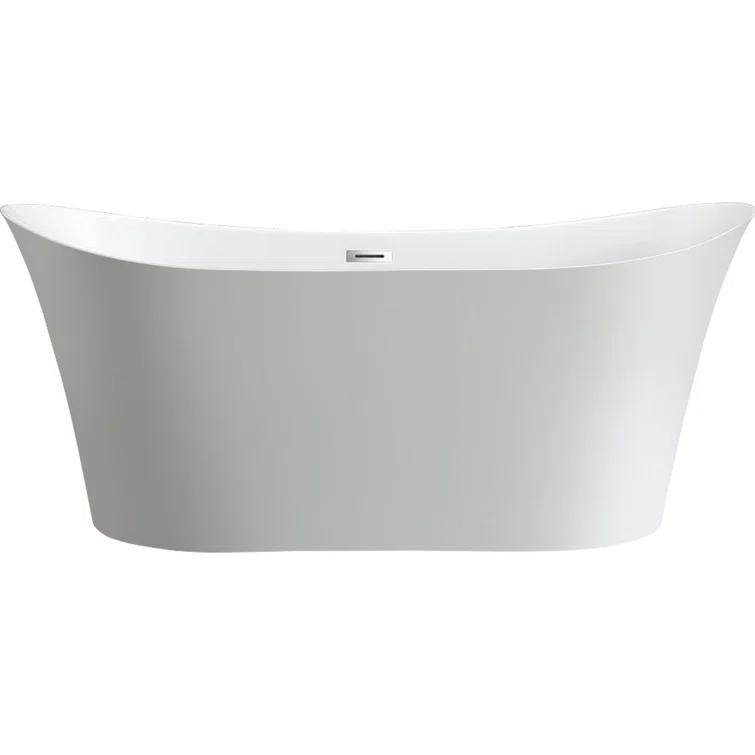 67" x 31" Freestanding Soaking Bathtub
