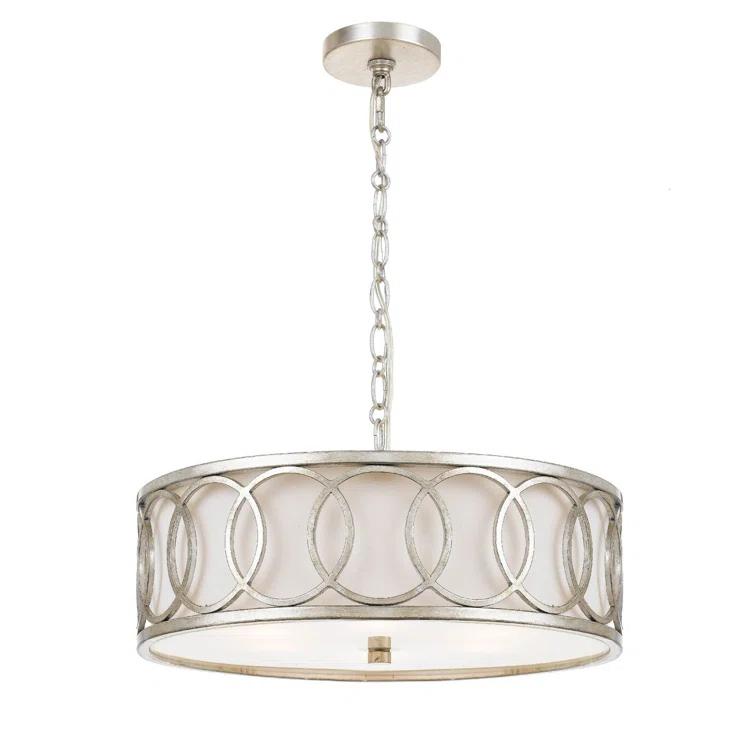 Crystorama Lighting Graham 6 - Light Pendant in  Antique Silver