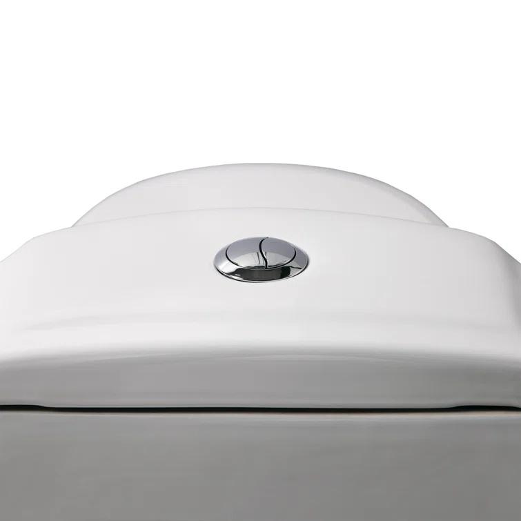 Whitehaus Collection Magic 1.6 Gallons GPF Elongated Comfort Height Floor Mounted One-Piece Toilet (Seat Included)
