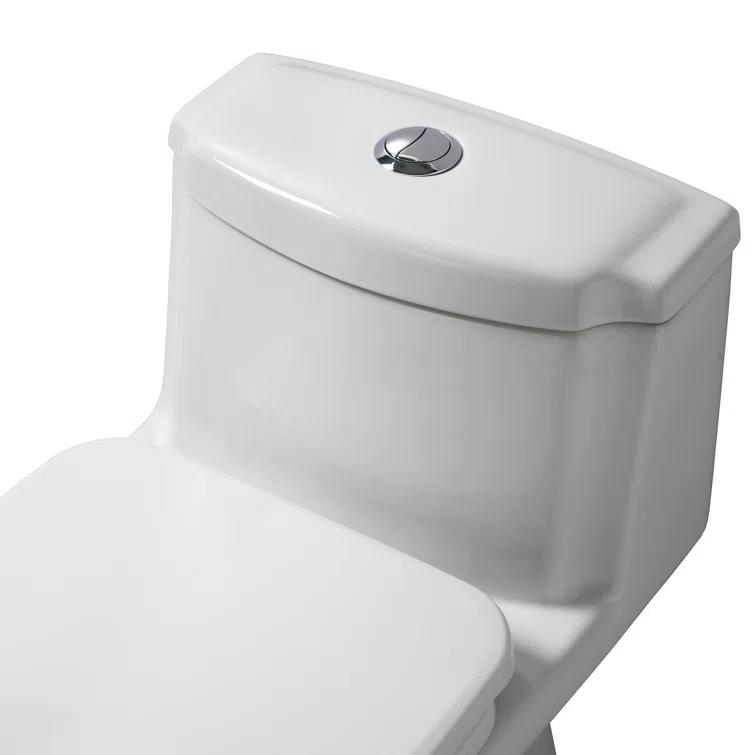 Whitehaus Collection Magic 1.6 Gallons GPF Elongated Comfort Height Floor Mounted One-Piece Toilet (Seat Included)