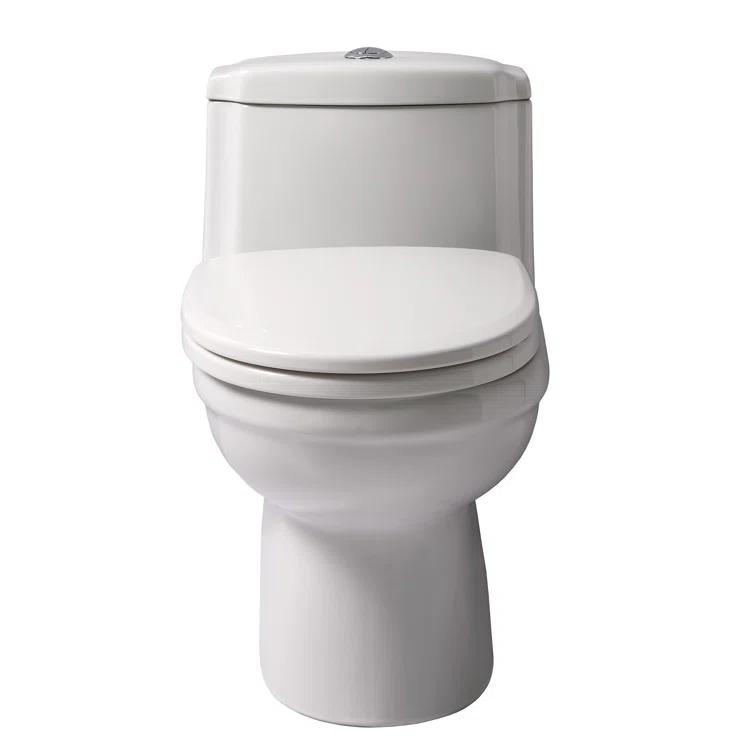 Whitehaus Collection Magic 1.6 Gallons GPF Elongated Comfort Height Floor Mounted One-Piece Toilet (Seat Included)