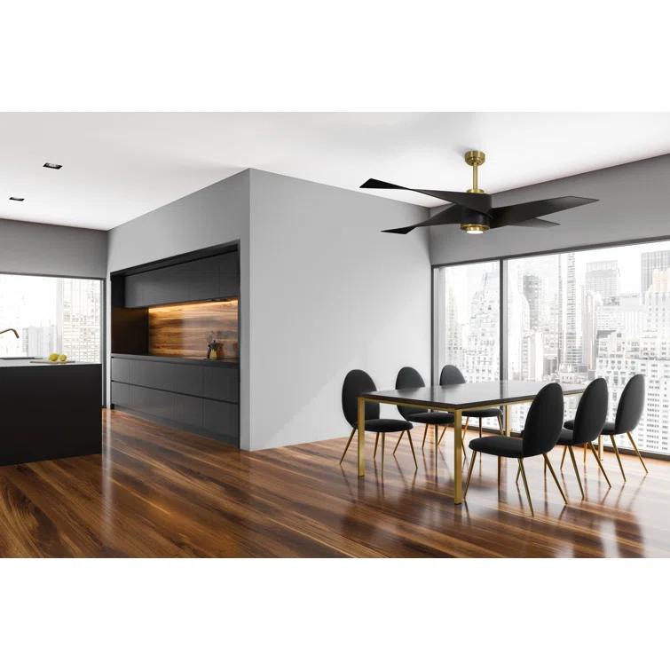 64" Artemis 4 Blade LED Standard Ceiling Fan with Light Kit Included