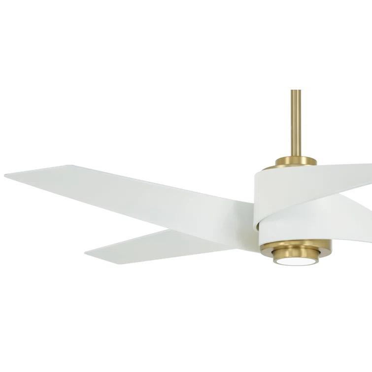 Minka Aire 60" 4 - Blade LED Standard Ceiling Fan with Remote Control and Light Kit Included