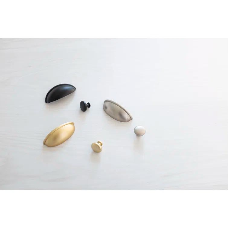 Heritage Designs Kitchen Cabinet Knobs, 1 1/8" Round Knob Pull for Doors, Drawers and Dressers