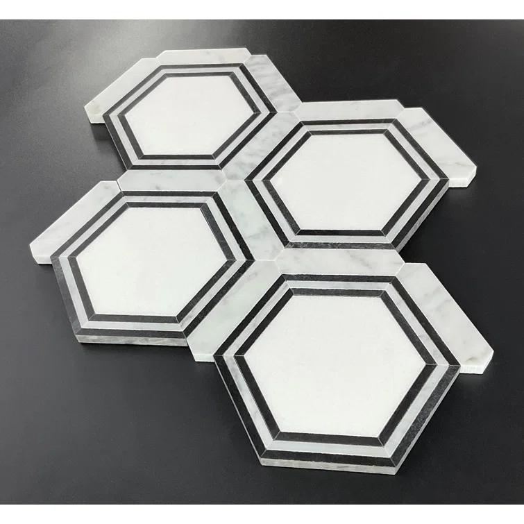 Marble Honeycomb Mosaic Wall & Floor Tile