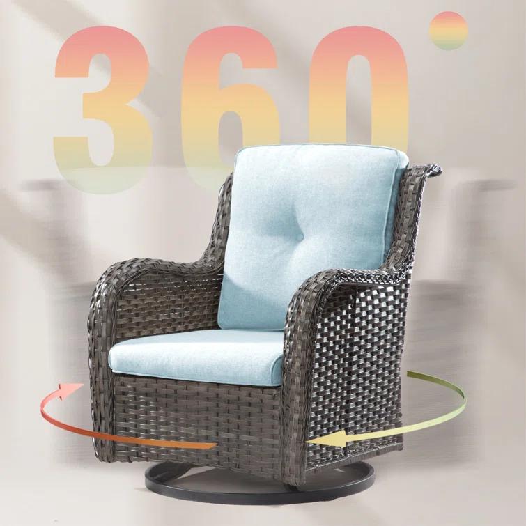 Outdoor Dining Armchair with Cushion