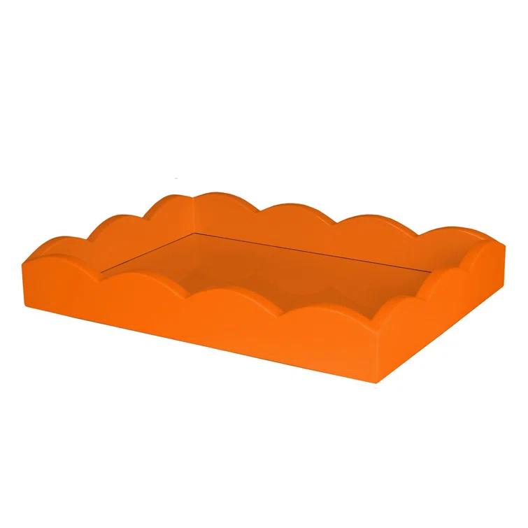 Addison Ross Small Lacquered Scalloped Tray | Wayfair
